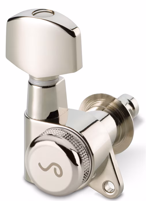 Schaller M6 135 3 left + 3 right Nickel Locking 21,0 - Kytarová mechanika