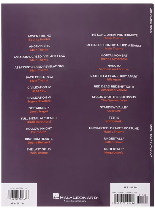 MS Video Game Music - Super Easy Songbook - Noty pro klavír