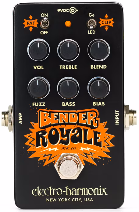 Electro-Harmonix Bender Royale Fuzz Black - Kytarový efekt
