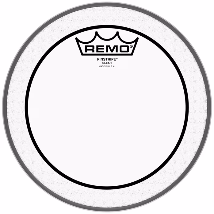 Remo 8" PinStripe Clear - Blána na tomy