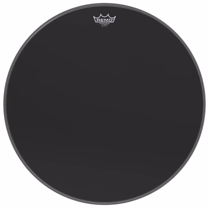 Remo 22" PowerStroke 3 Ebony - Rezonanční blána na basový buben