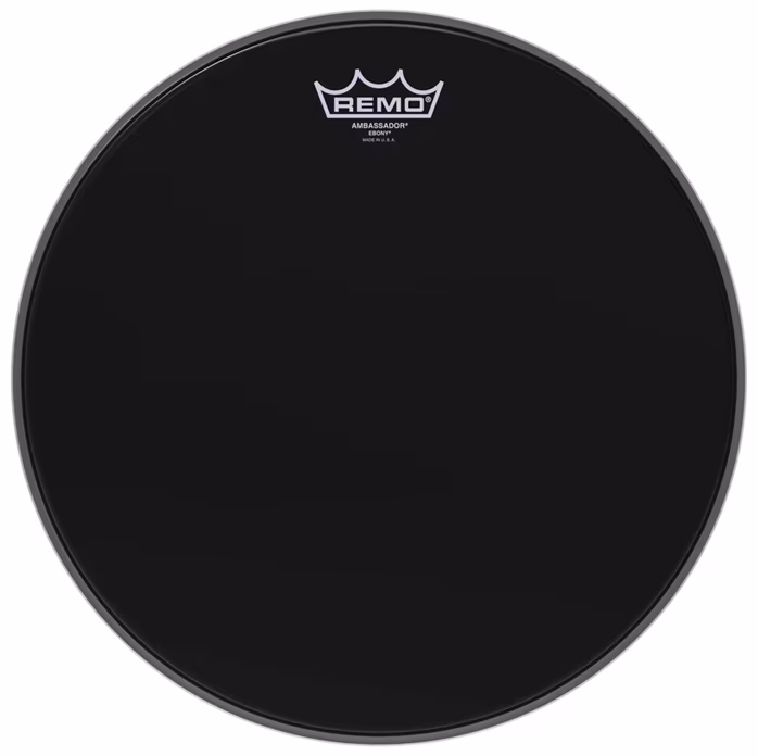 Remo 14" Ambassador Ebony - Blána na tomy
