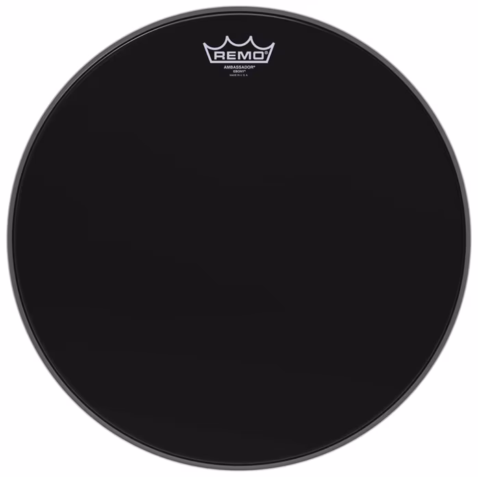 Remo 16" Ambassador Ebony - Blána na tomy