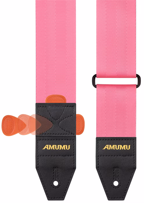 Amumu DURALINK Pink - Kytarový popruh