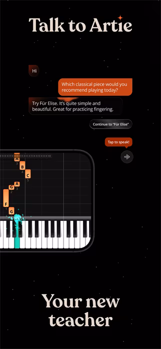 ArtMaster Artie - the AI Piano Teacher (iOS) - Software