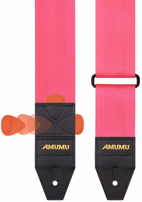 Amumu DURALINK Deep Pink - Kytarový popruh