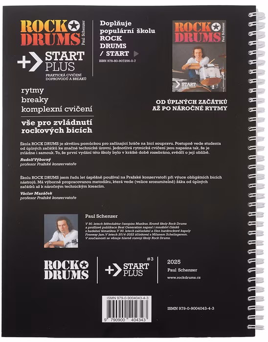 KN Paul Schenzer - ROCK DRUMS / START PLUS 1/2 - Škola hry na bicí