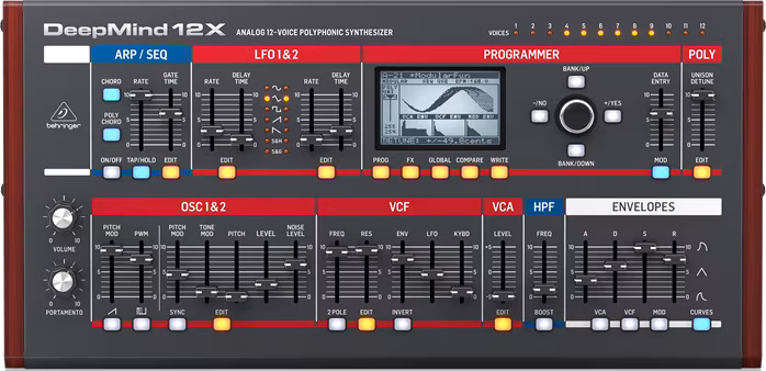 Behringer DEEPMIND 12XD - Analogový syntezátor
