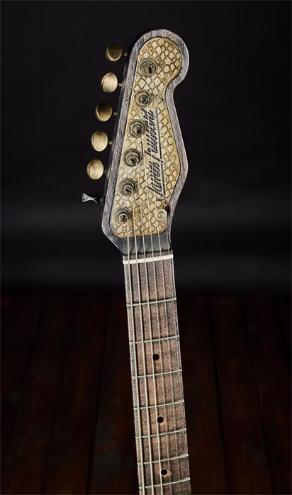 James Trussart 2010 Steel O Matic Antique Silver Snakeskin - Elektrická kytara