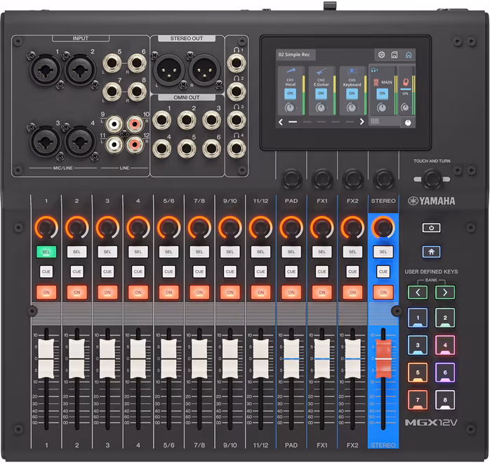 Yamaha MGX12V BK - Digitální mixážní pult