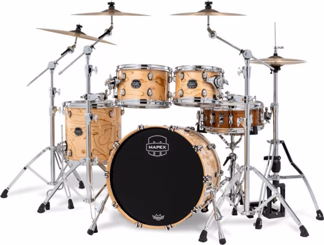 Mapex Saturn Natural Maple burl Rock Set SR504XZXN - Bicí souprava