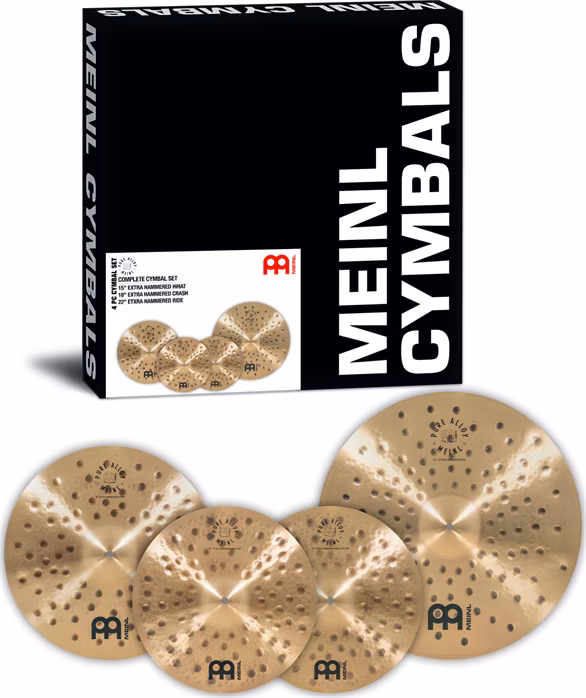 Meinl Pure Alloy Extra Hammered Cymbal Set - Činelová sada