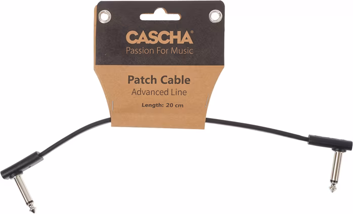 Cascha Advanced Line Patch Cable Flat Black 20cm - Propojovací kabel
