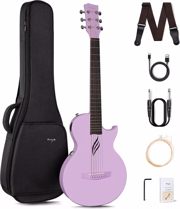 Enya Music Nova Go AcousticPlus SP1 Purple - Elektroakustická cestovní kytara