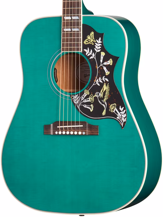 Gibson Hummingbird Standard Translucent Teal - Elektroakustická kytara