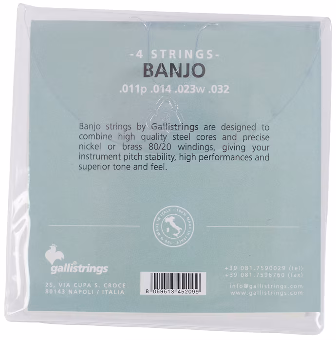 Galli G204 Tenor - Struny pro tenor banjo