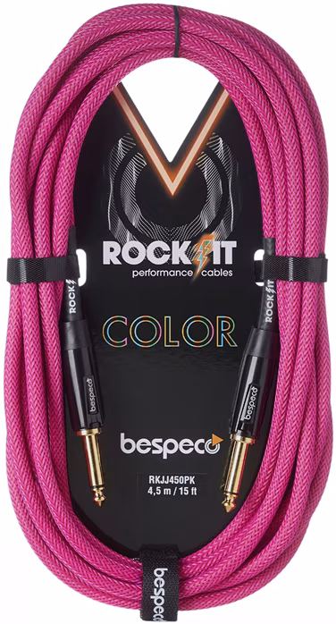Bespeco Rockit Color Pink 3m Jack - Nástrojový kabel