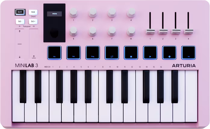 Arturia MiniLab mk3 Quartz - USB/MIDI keyboard