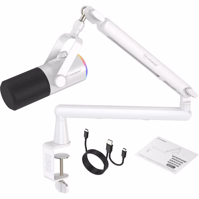 Mozos TAM8 White - USB dynamický mikrofon