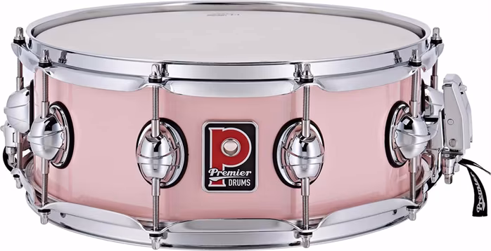 Premier 14" x 5,5" Genista Maple Snare Drum Pink - Snare bubínek