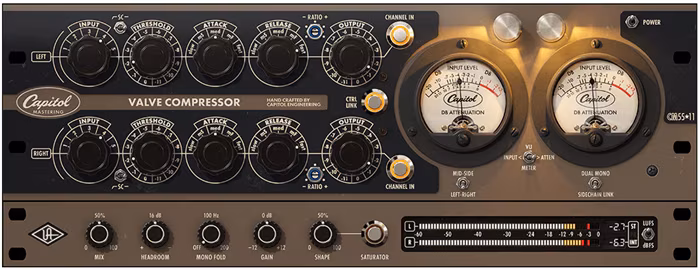 Universal Audio Capitol Mastering Compressor - Software