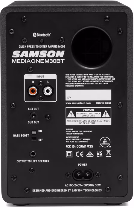 Samson MediaOne M30BT - Aktivní studiové monitory