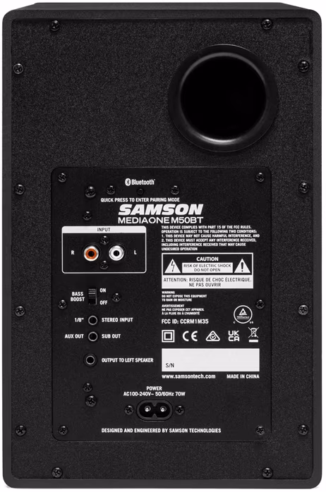 Samson MediaOne M50BT - Aktivní studiové monitory