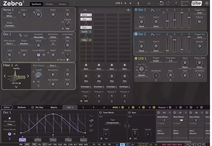 U-HE Zebra 3 - Software