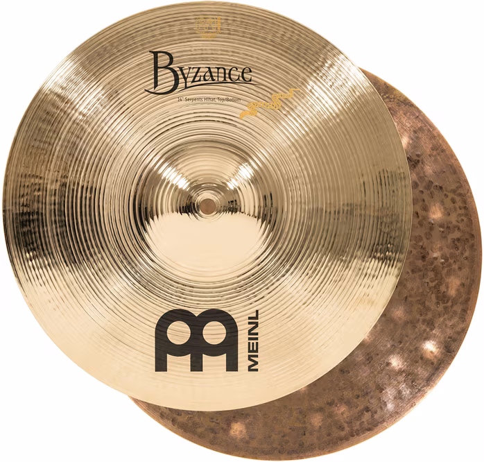 Meinl 14" Byzance Brilliant Serpents Hi-hat - Činely hi-hat