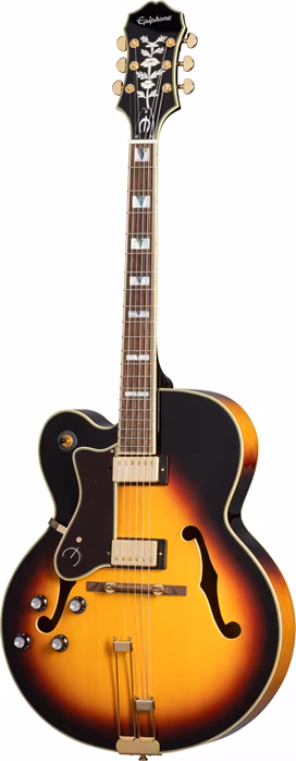 Epiphone Broadway LH Vintage Sunburst - Levoruká semiakustická kytara