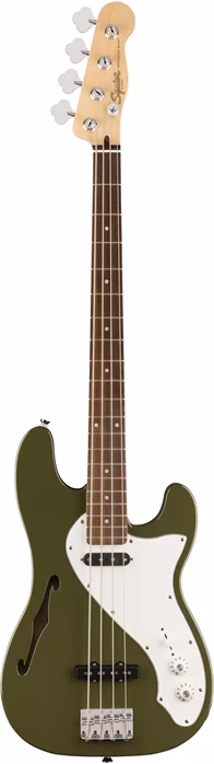Fender Squier Paranormal Precision Bass Thinline SJ LRL OLV - Elektrická baskytara