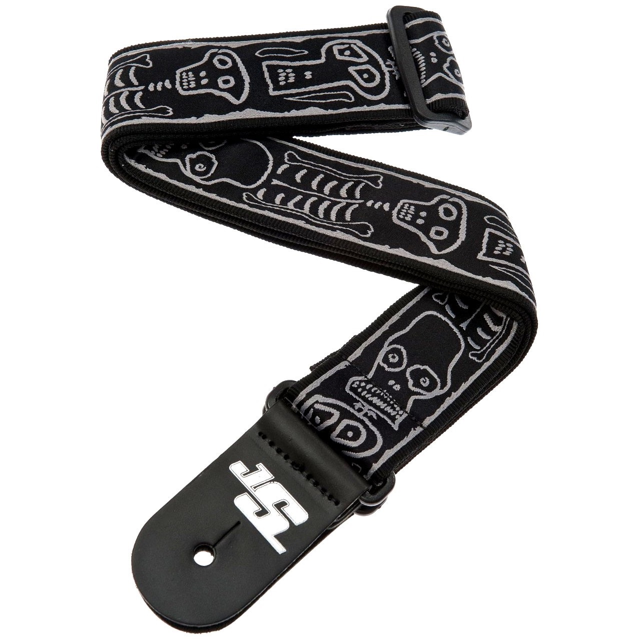 Levně D'Addario Joe Satriani Strap Skull n' Bones
