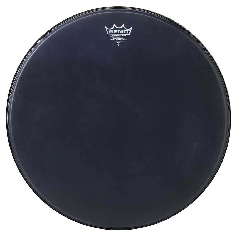 Levně Remo 22" Powerstroke 3 Black Suede