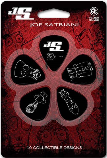 Levně D'Addario Joe Satriani Guitar Picks Black Thin