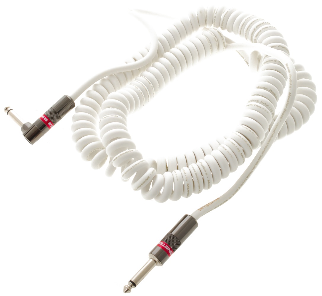 Levně Monster Classic 12' Coil Cable White