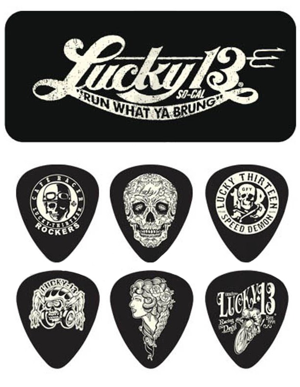 Levně Dunlop Lucky 13 Pick Tin 0.73
