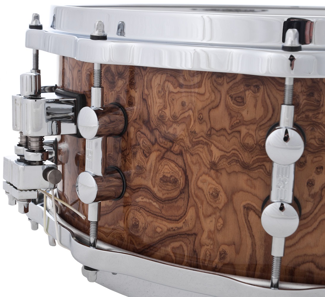 Sonor 14" x 6" ProLite snare Chocolate Burl (obrázek 3)