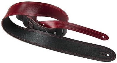 Levně Perri's Leathers Double Stitched Reversible Leather Red