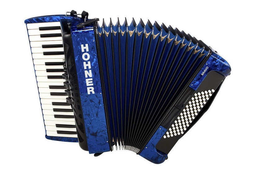 Levně Hohner Bravo III 72 dark blue (SilentKey)
