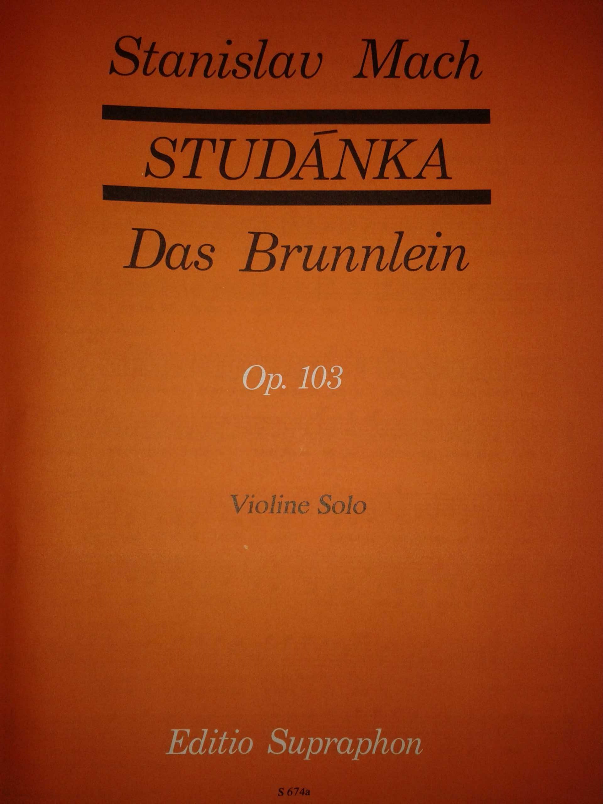 Levně KN Studánka op. 103 (30 lidových písní v úpravě pro sólové housle)