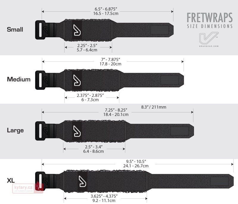 Gruvgear FretWraps Burgundy Small (obrázek 4)