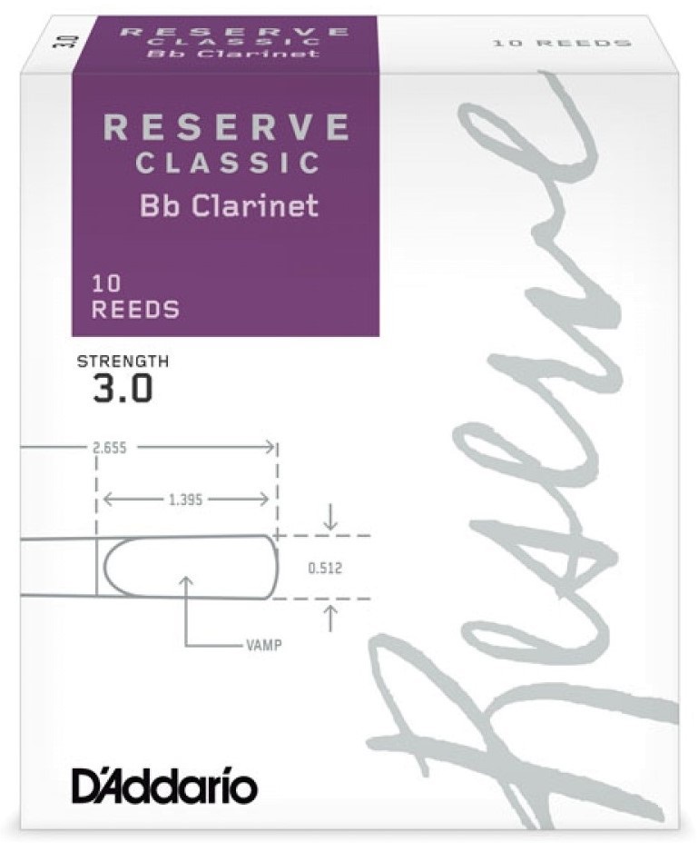 Levně D'Addario Organic Reserve Classic Bb Clarinet 10 - 4.0+