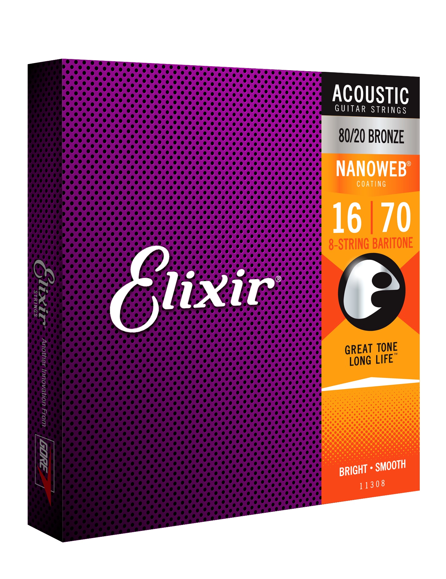 Elixir Nanoweb 80/20 Bronze 8-String Baritone (obrázek 3)