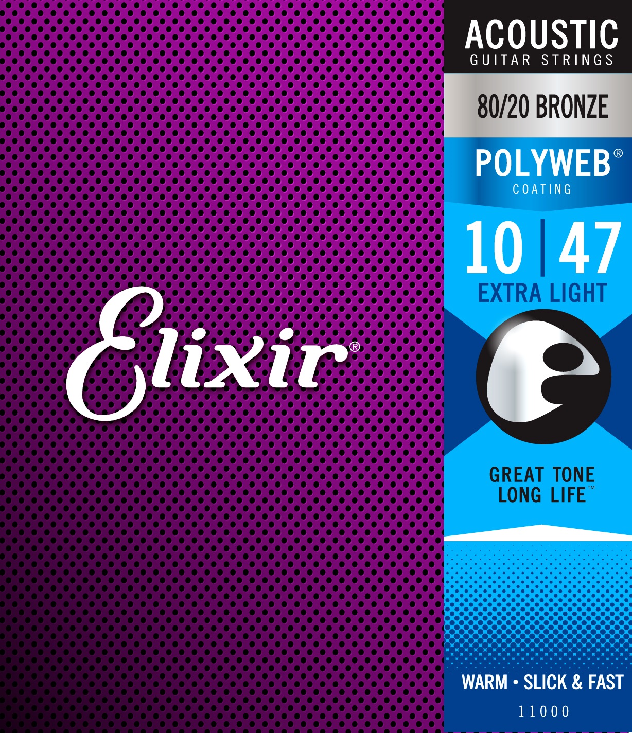 Levně Elixir Polyweb 80/20 Bronze Extra Light
