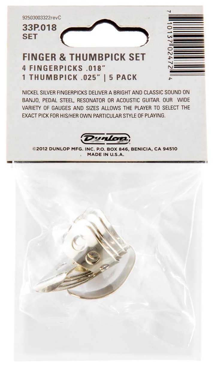 Dunlop Nickel Silver Fingerpick Set 0.018 (obrázek 4)