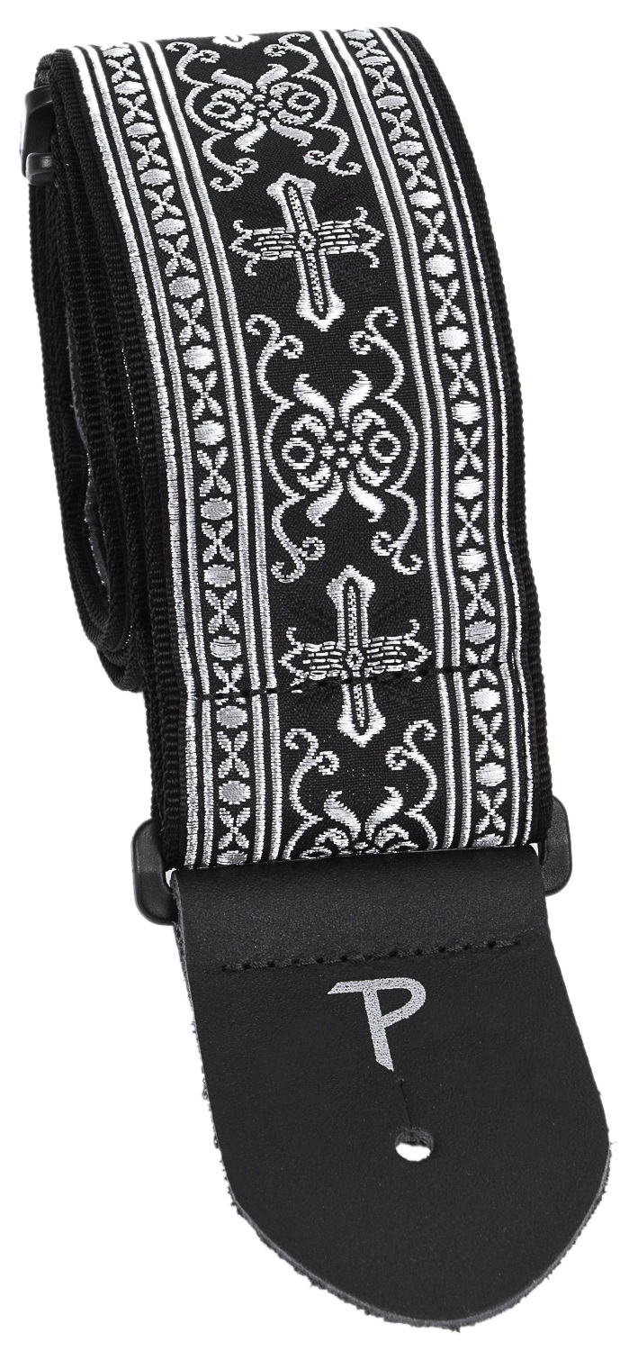 Levně Perri's Leathers 6548 Jacquard Silver Cross