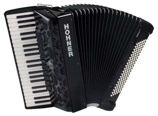 Hohner Amica Forte IV 120 black Silent Key