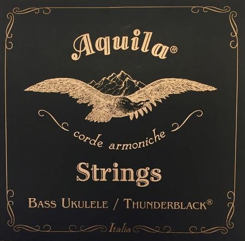 Levně Aquila 140U - Thunderblack, Bass Ukulele, 4-String