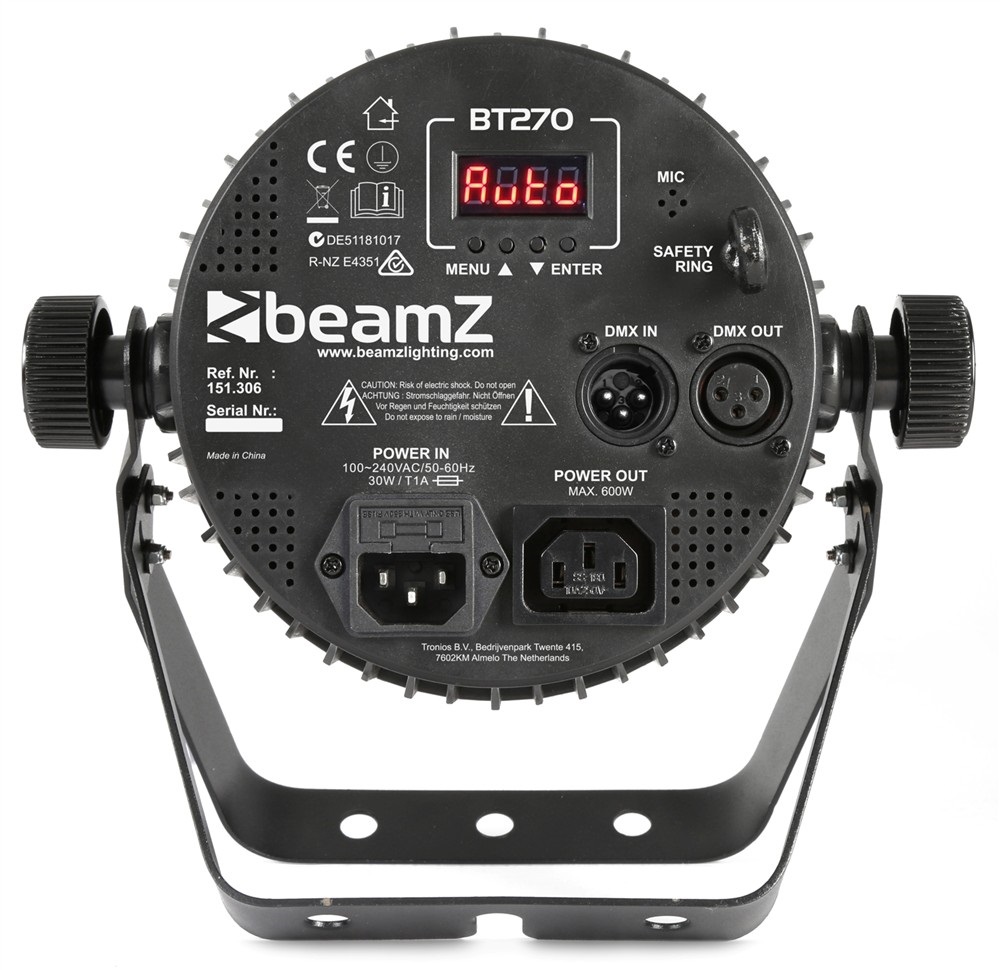 BeamZ BT270 LED Flat Par 7x6W 4in1 RGBW (obrázek 3)
