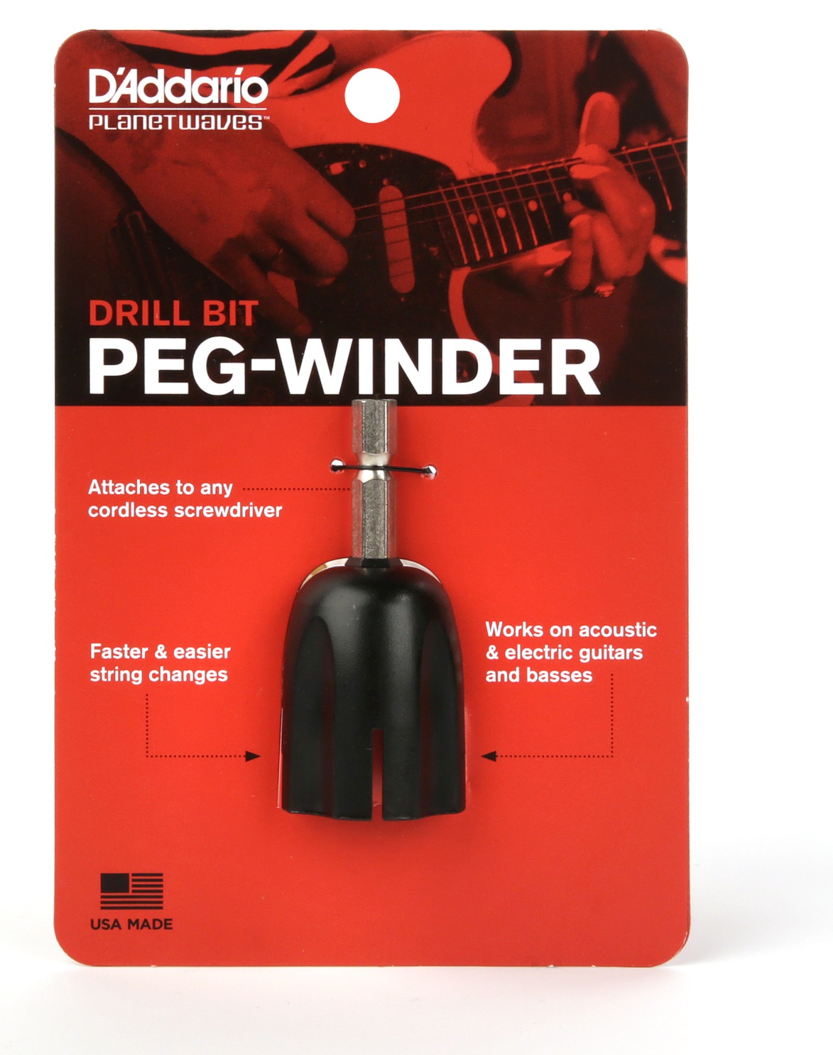 D'Addario Drill Bit Peg Winder (obrázek 3)